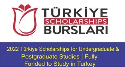 2023 Türkiye Scholarships for Undergraduate & Postgraduate Studies