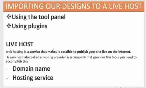 How To Import A Locally Designed Website To A Live Host