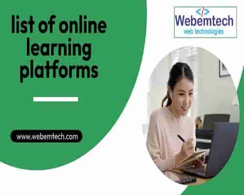 list of online learning platforms